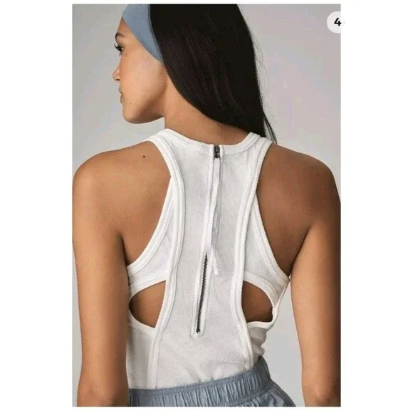 DAILY PRACTICE Messa Sleeveless Jumpsuit Women's Size L Light Blue Anthropologie - Picture 5 of 13